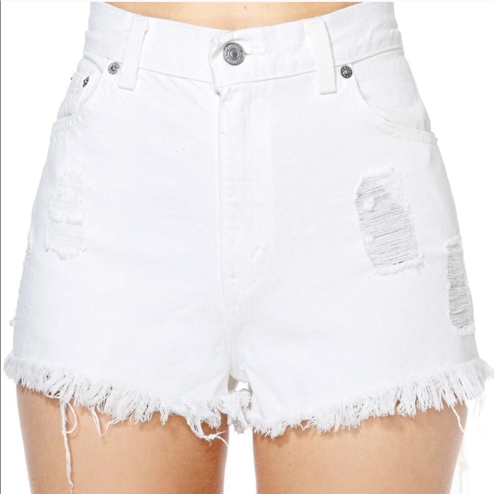 Nasty Gal high rise vintage reworked Levis shorts